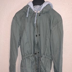 Hollister Army Green Jacket